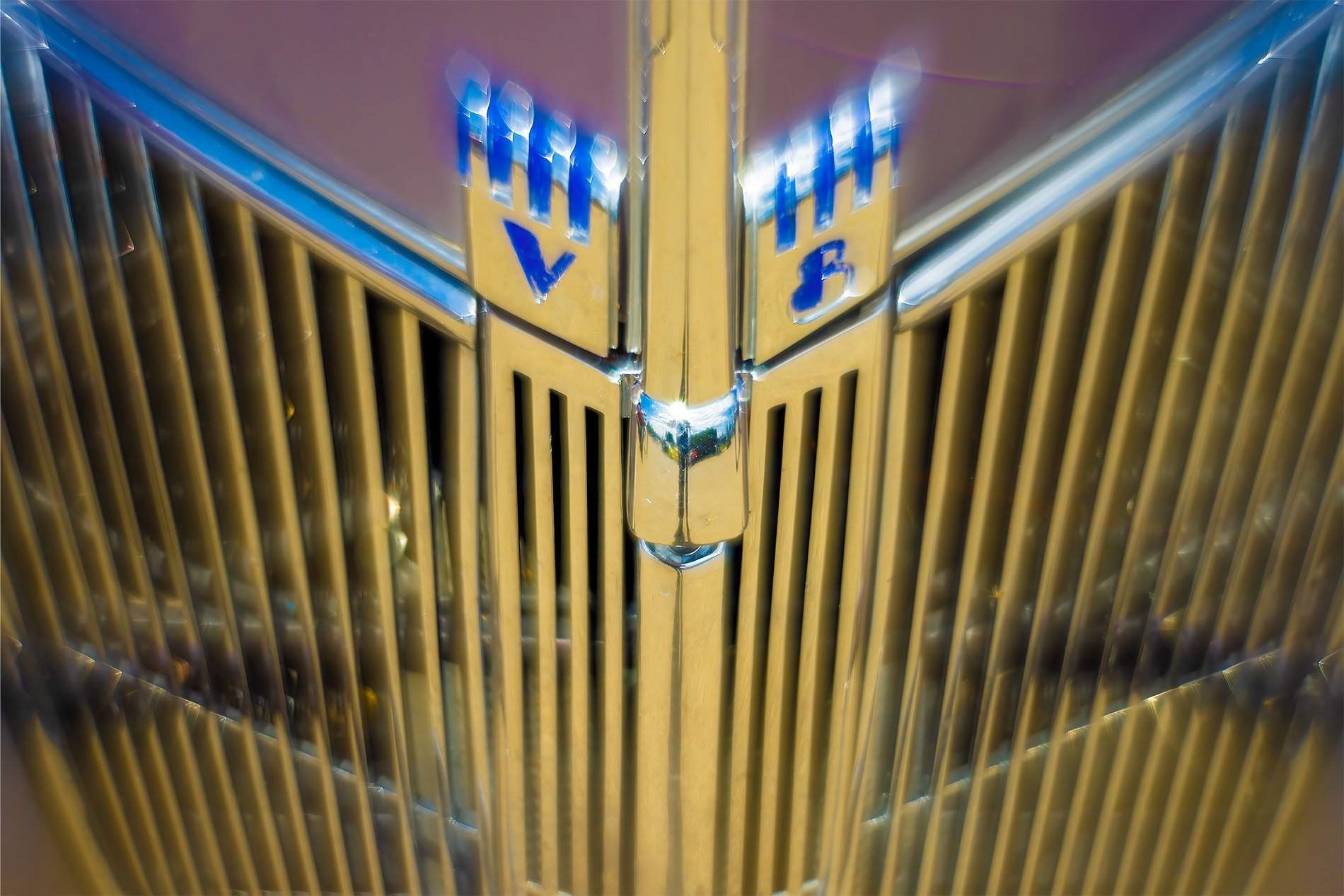 1936 Ford V8 Grille Emblem