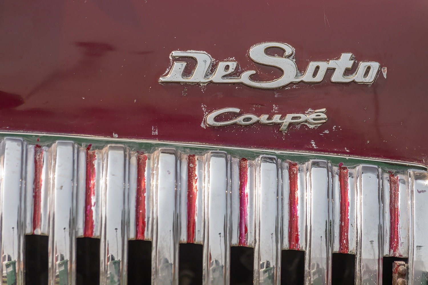 DeSoto Coupe Badge and Grille