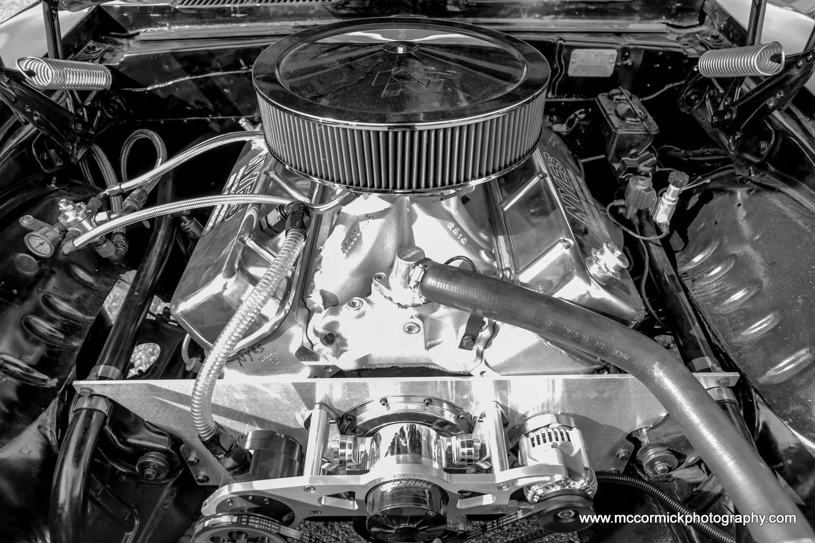 Polished V8 Engine Bay
