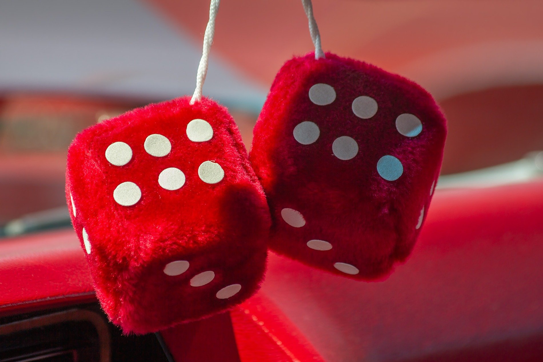 Red Fuzzy Dice