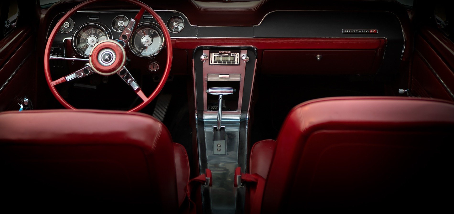 Red Mustang Interior