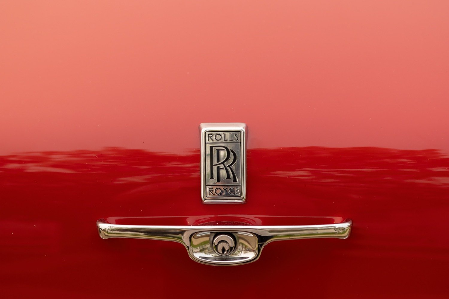 Red Rolls-Royce Trunk Badge