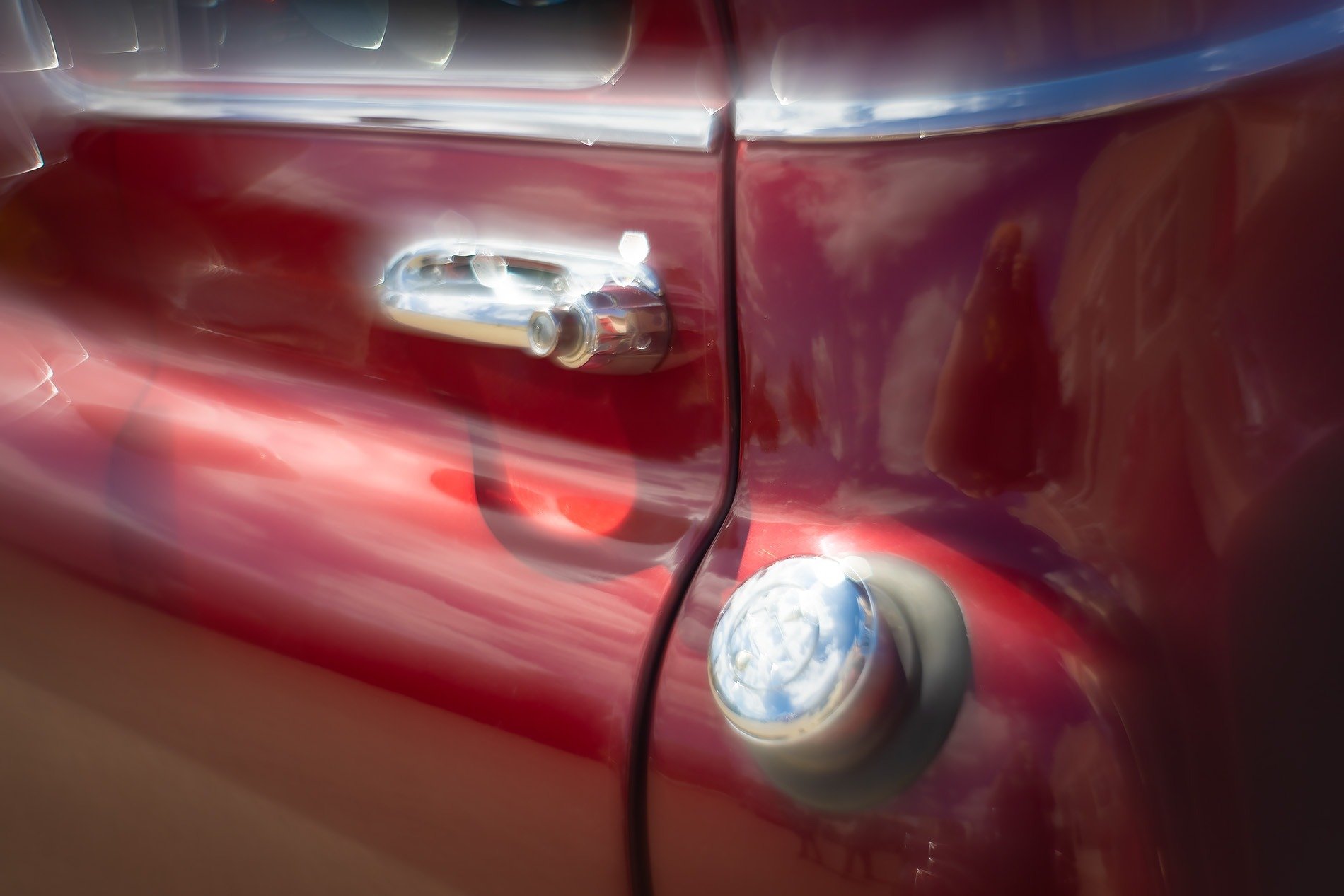 Red Vintage Truck Details