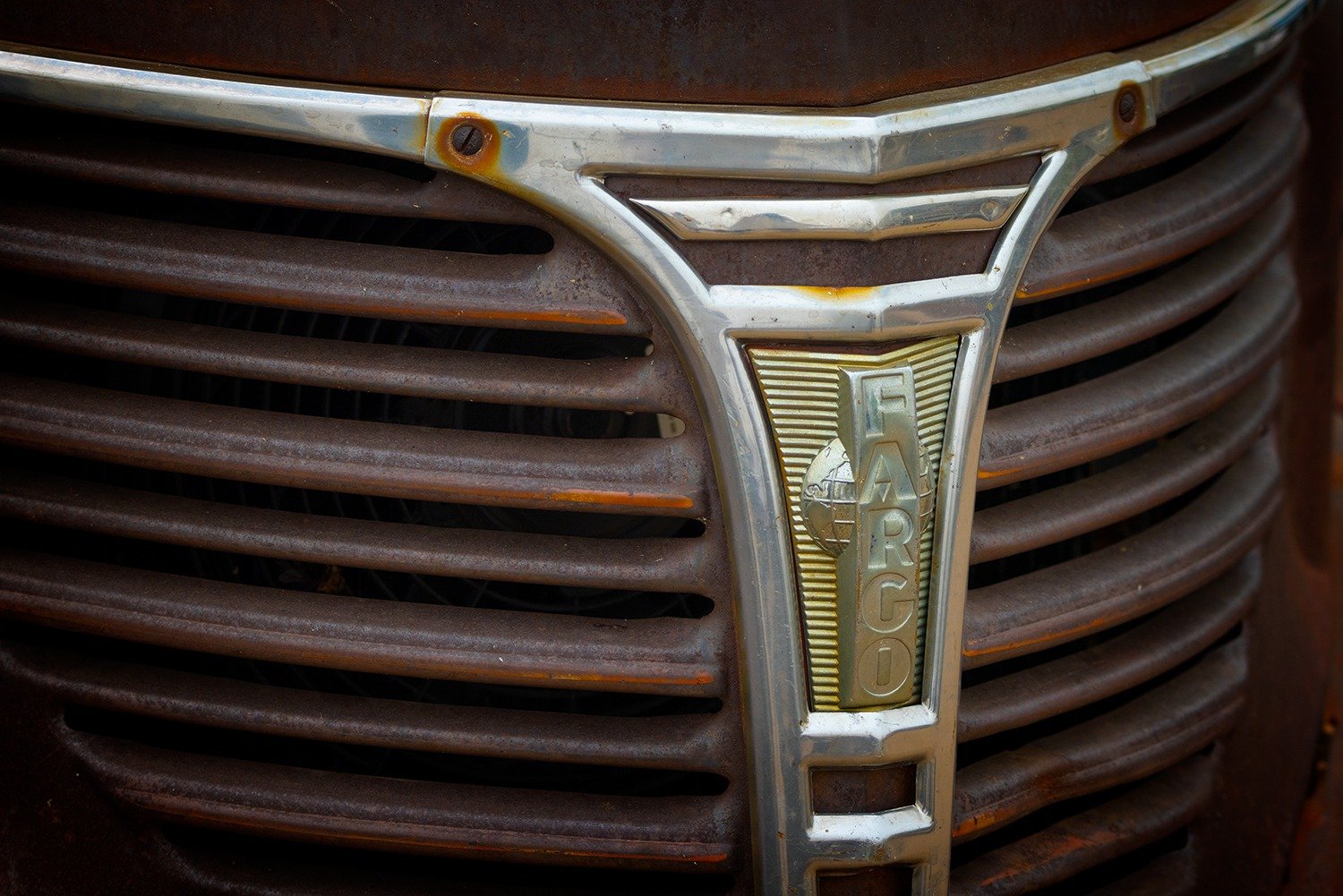 Rusty Fargo Truck Grille