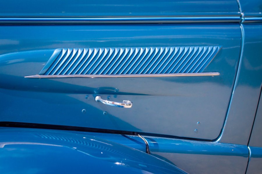 Blue Hood Louvers