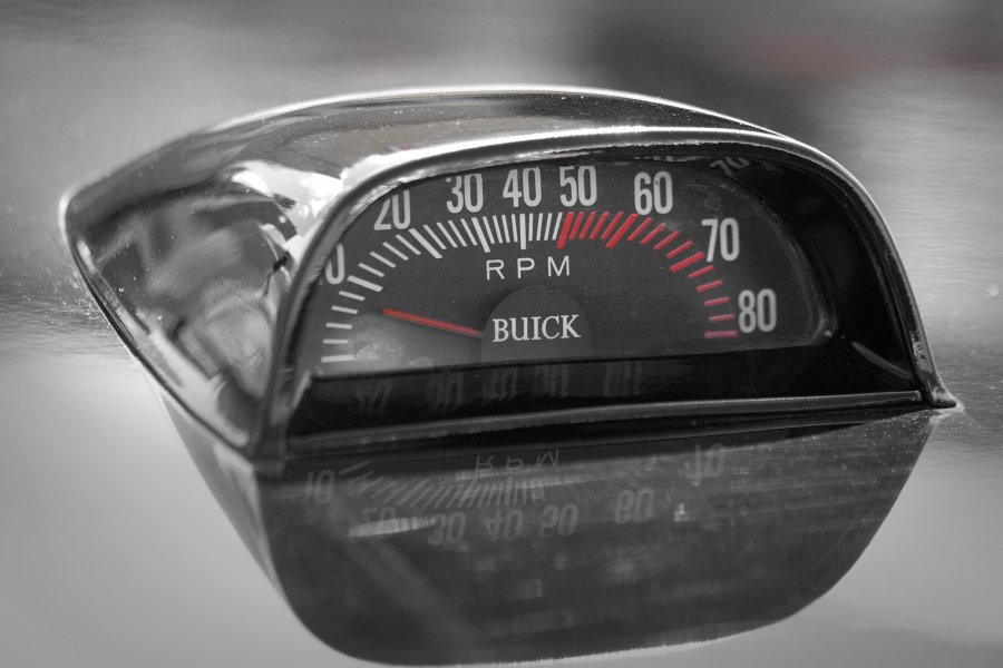 Buick Hood Tachometer