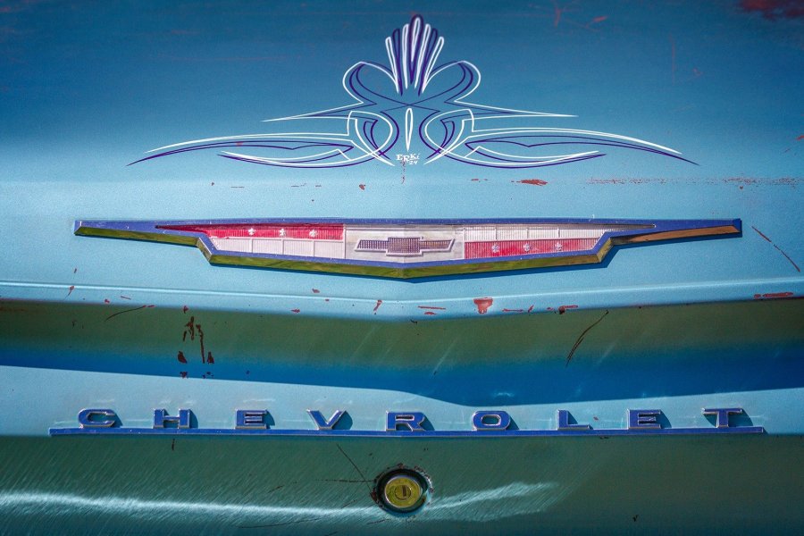 Chevrolet Trunk with Pinstriping