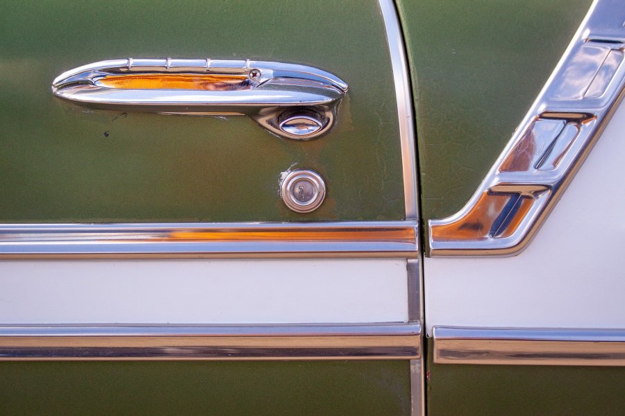 Classic Green Car Door Handle