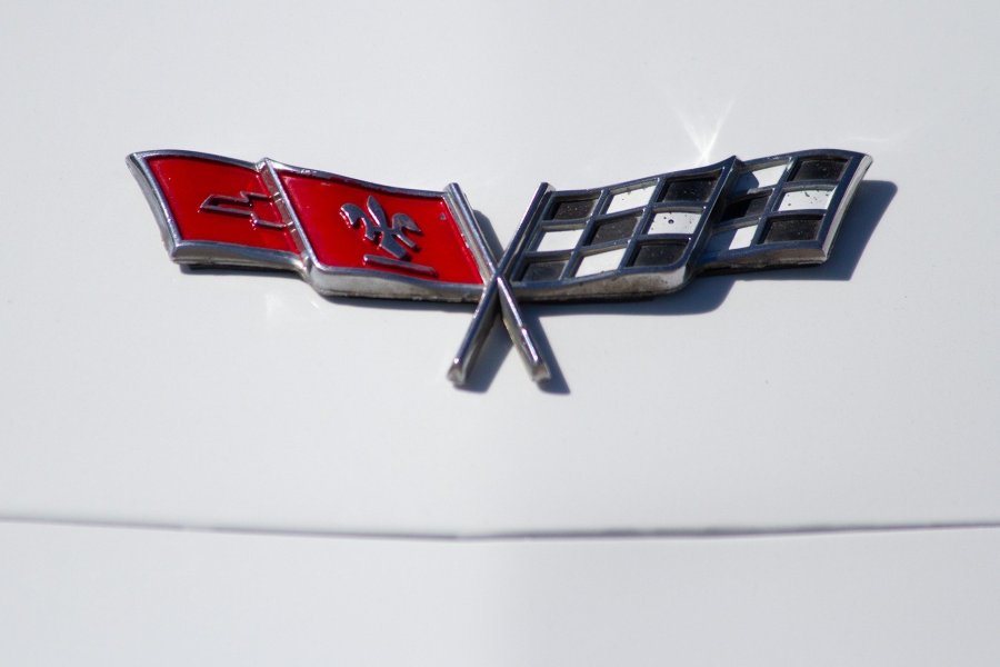 Corvette Crossed Flags Emblem