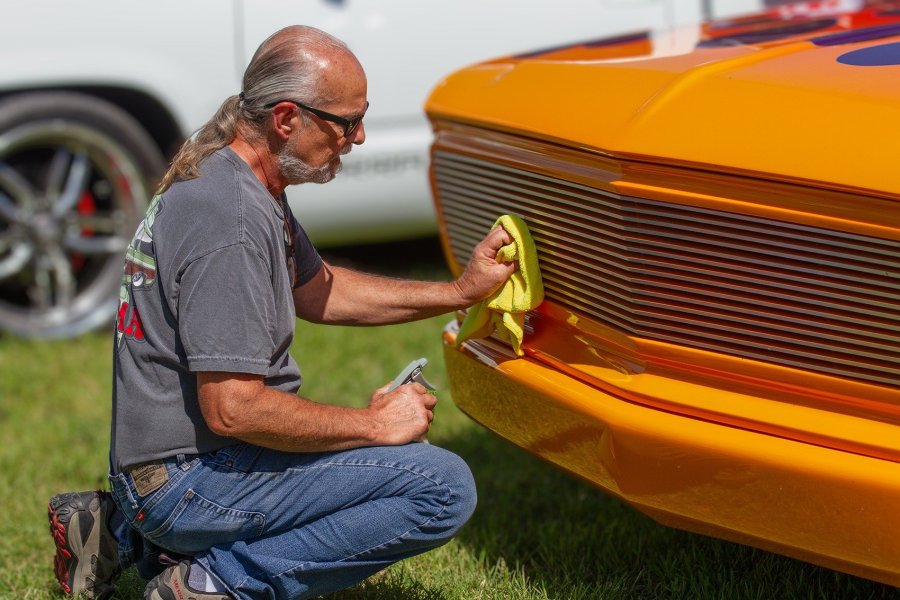 Detailing a Custom Orange Grille