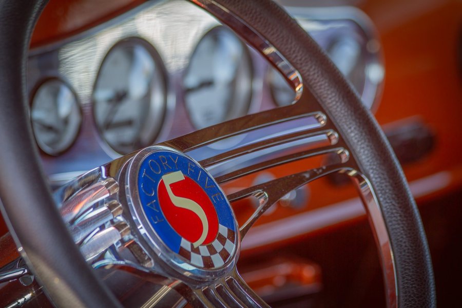 Factory Five Steering Wheel Badge