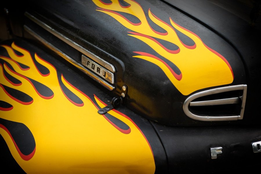 Flame Painted Ford Truck