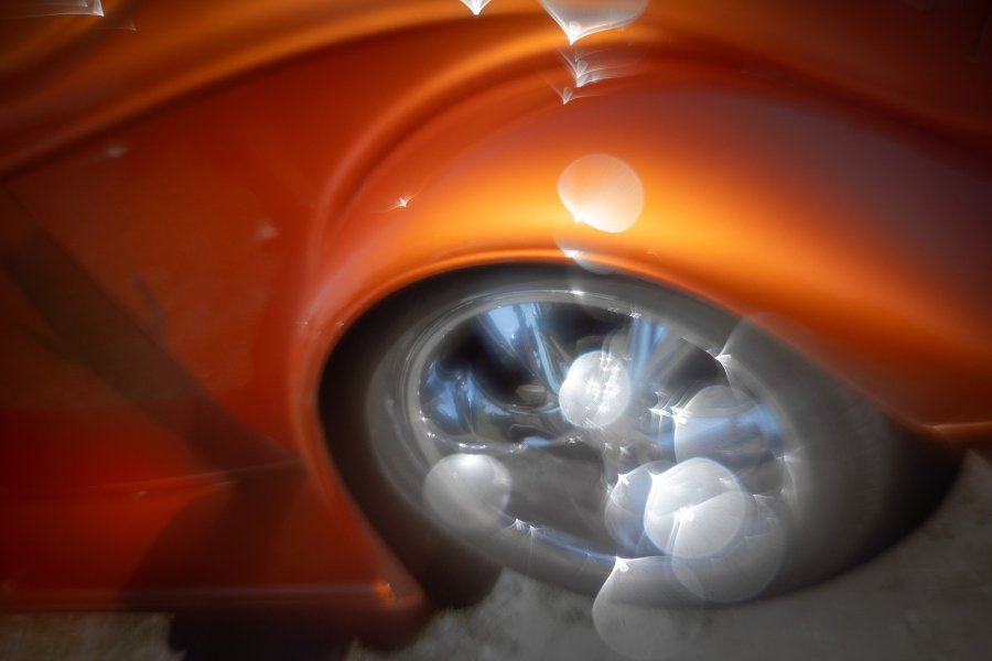 Orange Fender and Wheel