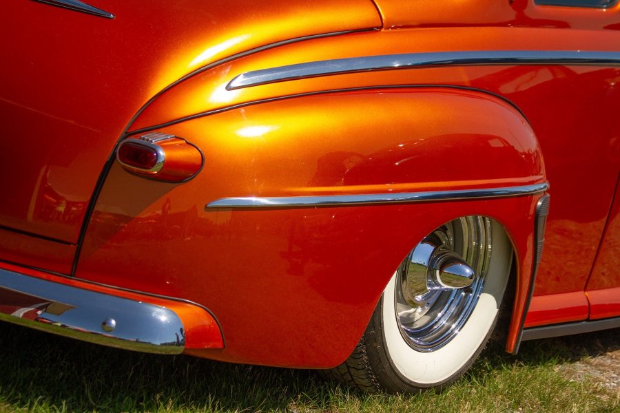 Orange Vintage Car Fender