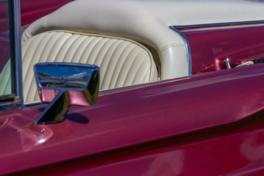 Pink Convertible Seat and Mirror