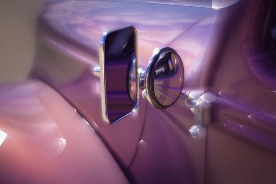 Purple Classic Mirror