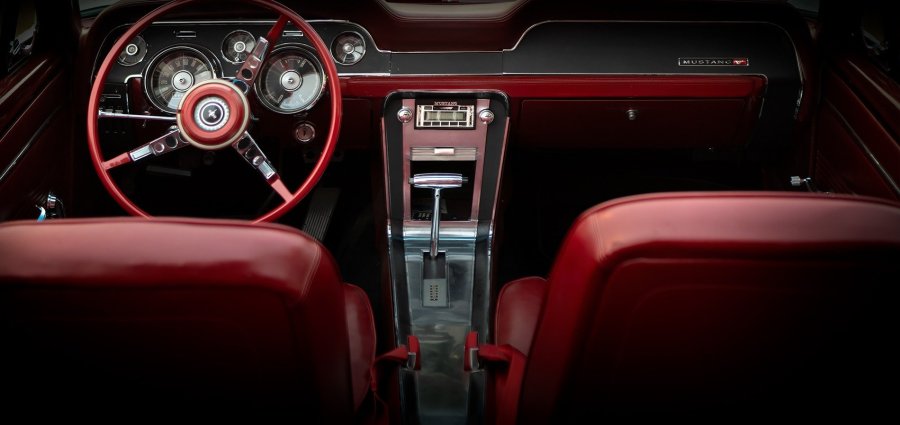Red Mustang Interior