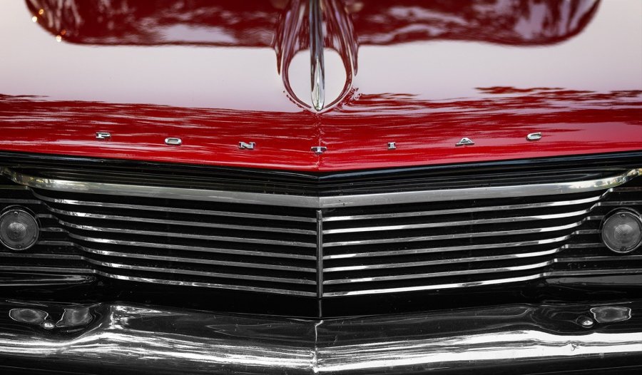 Red Pontiac Grille