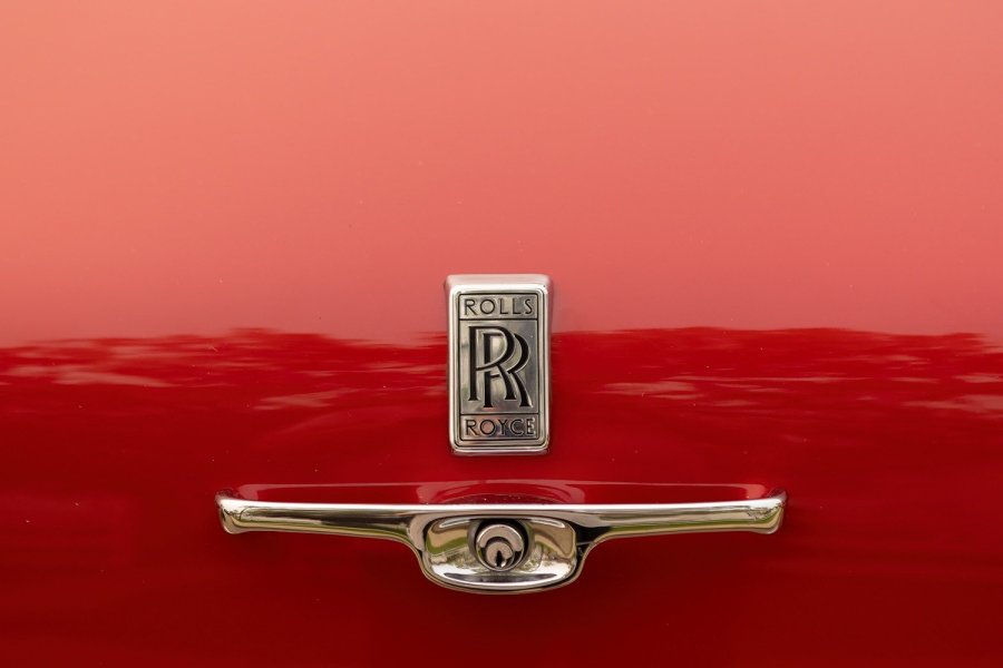 Red Rolls-Royce Trunk Badge