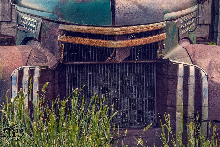 Rusty Chevrolet Truck Grille