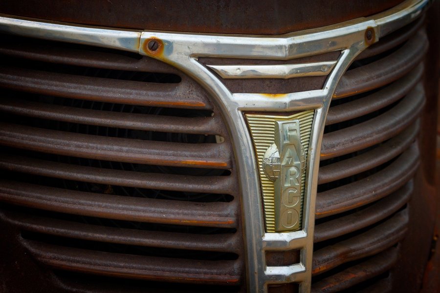 Rusty Fargo Truck Grille