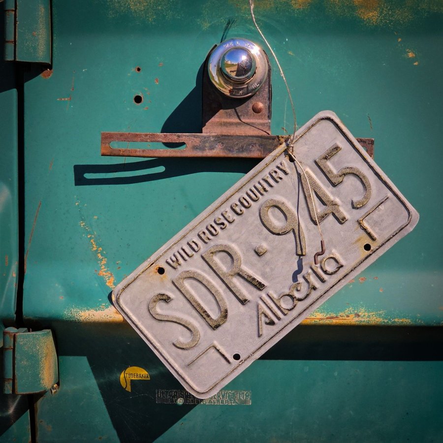 Studebaker Alberta License Plate