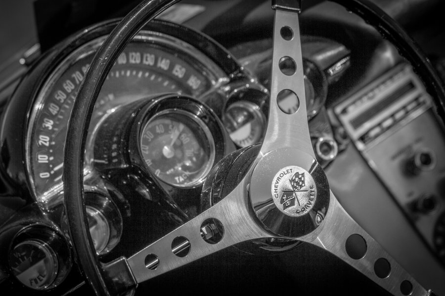Vintage Corvette Dashboard