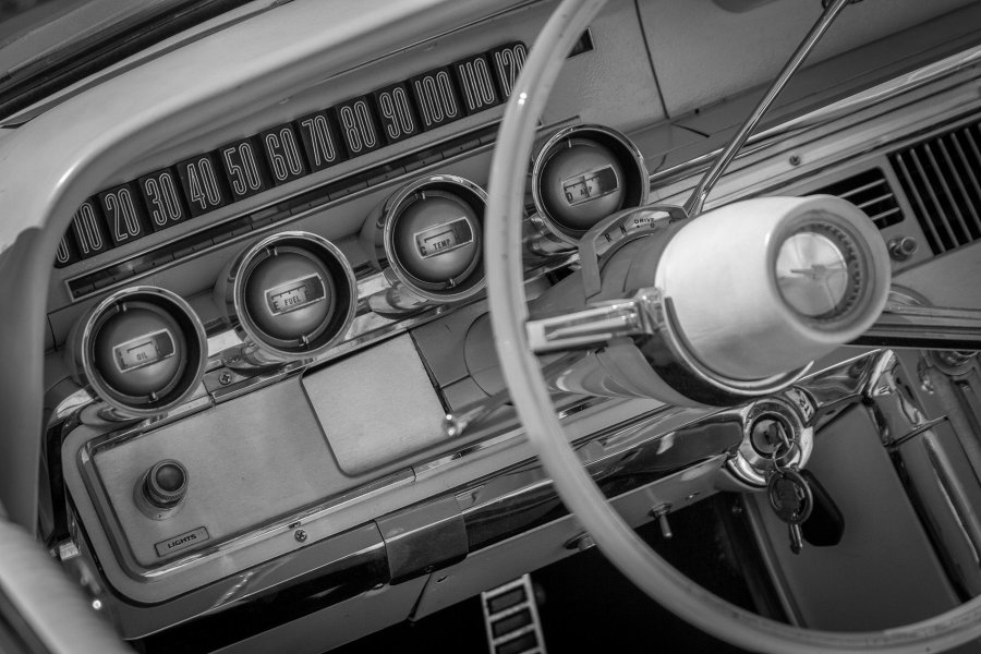 Vintage Ford Galaxie Dashboard