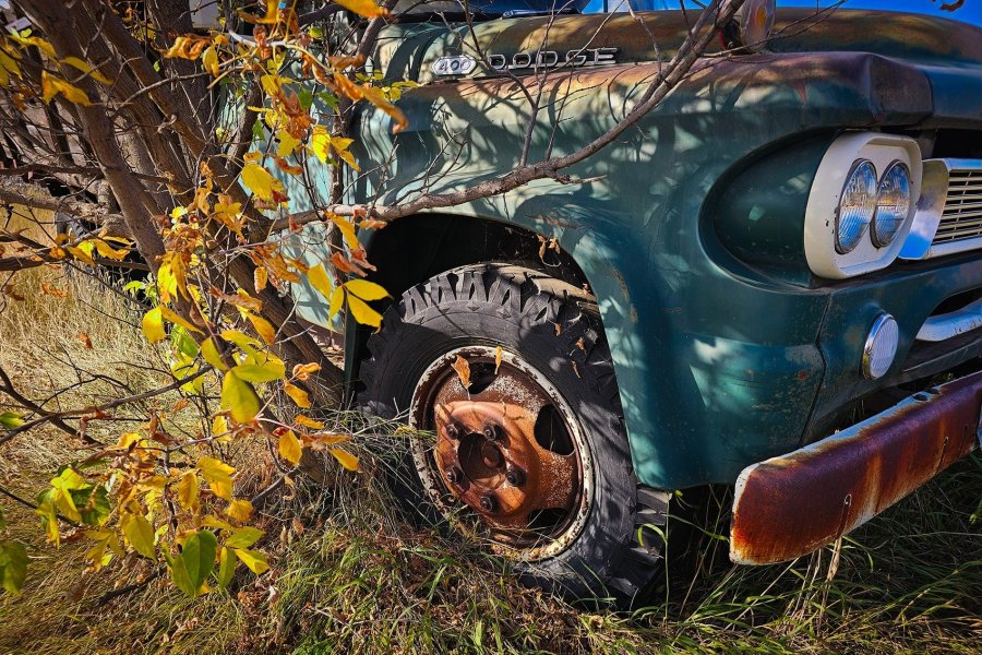 Vintage Green Dodge 400 Truck