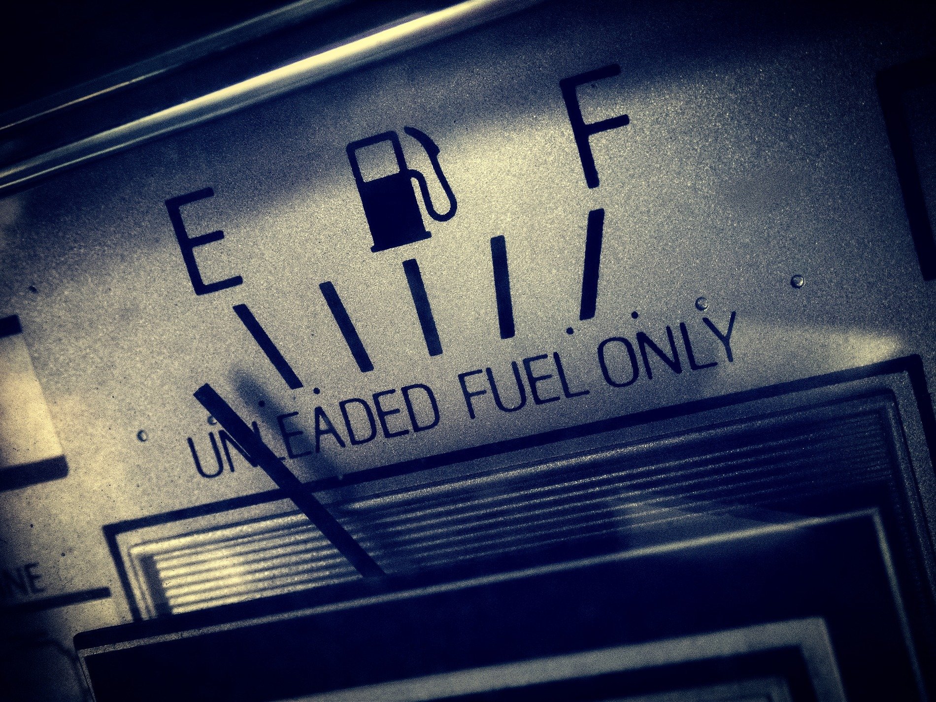 Vintage Fuel Gauge Near Empty