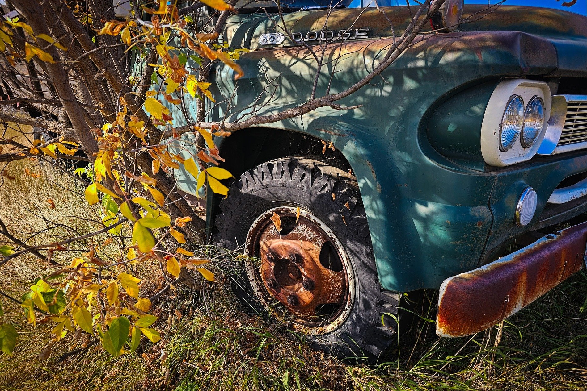 Vintage Green Dodge 400 Truck